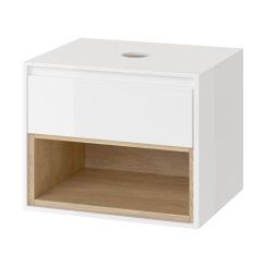 Excellent Tuto kabinett 61x45.7x48 cm Unterschrank hängend weiß-eiche MLEX.0102.600.WHBL