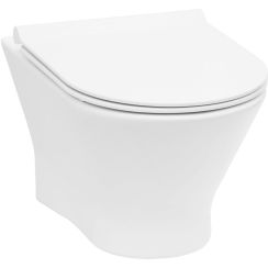 Roca Nexo WC-Becken mit Absenkautomatik-Sitz hängend Spülrandlos weiß A34H64L000