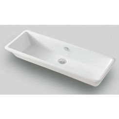 Art Ceram Gea Waschbecken 90x33 cm rechteckig Unterbauwaschbecken weiß glanz GEL00201;00
