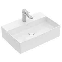 Villeroy & Boch Memento 2.0 Waschbecken 50x42 cm rechteckig Aufsatzwaschbecken weiß glanz 4A0751R1