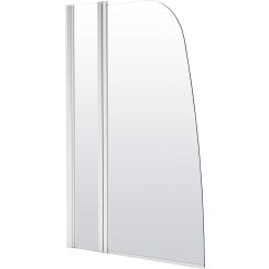 Deante Alpinia Badewannenabtrennung 115 cm zweigeteilt chrom Glanz/durchsichtiges Glas KGA_073P