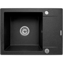 Pyramis Korfu Granitspüle 62x46 cm schwarz 070060301
