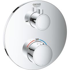 Grohe Grohtherm Badewannen- und Duscharmatur Unterputz mit Thermostat StarLight Chrome 24077000