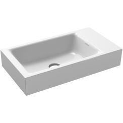 Kaldewei Puro Waschbecken 55x30 cm rechteckig Klassisch weiß glanz 901206303001