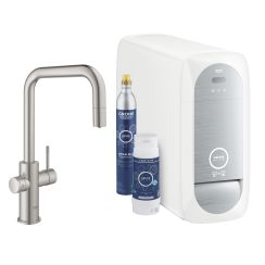 Grohe Blue Starterset mit Küchenarmatur Stehend SuperSteel 31543DC0