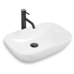 Rea Claudia Waschbecken 51x34 cm oval Aufsatzwaschbecken weiß REA-U6644
