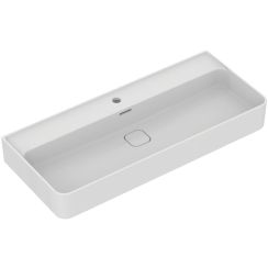 Ideal Standard Strada II Waschbecken 100x43 cm rechteckig Klassisch-Aufsatzwaschbecken weiß glanz T364601