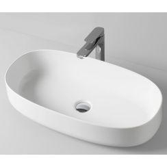 Art Ceram Cognac Waschbecken 68x35 cm oval Aufsatzwaschbecken schwarz glanz COL00503;00