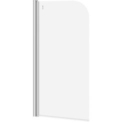 Cersanit Easy badewannenabtrennung 70 cm einteilig chrom Glanz/durchsichtiges Glas S301-289