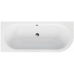 Besco Avita Eckbadewanne 179.5x80 cm linksseitig weiß #WAV-180-NL