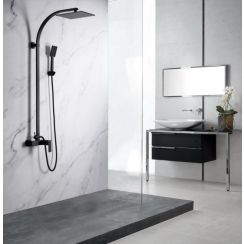 Blue Water Toronto duschset Wand schwarz TOR-ZKPN.400CZARNYMAT