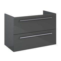 Elita Kwadro Plus Kabinett 79.6x39.6x53 cm Unterschrank hängend anthrazit 166774