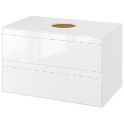 Excellent Finli Badschrank 80x50x48.7 cm Unterschrank hängend weiß MLEX.1102.800.WHWH