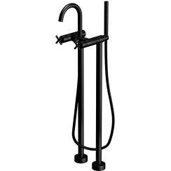 Steinberg 250 Badewannen- und Duscharmatur freistehend schwarz 2501162S