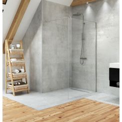 New Trendy Velio Duschwand 110 cm chrom Glanz/durchsichtiges Glas D-0136B