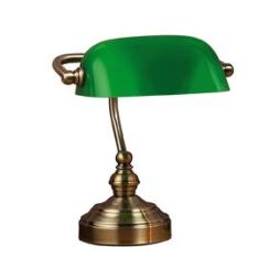 Markslöjd Bankers Tischlampe 1x40 W patina-grün 105930