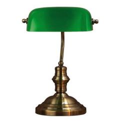 Markslöjd Bankers Tischlampe 1x40 W patina-grün 105931
