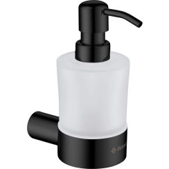 Deante Round Seifenspender 200 ml schwarz-glas ADR_N421