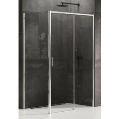 New Trendy Prime Duschkabine 120x80 cm rechteckig chrom Glanz/durchsichtiges Glas D-0303A/D-0123B