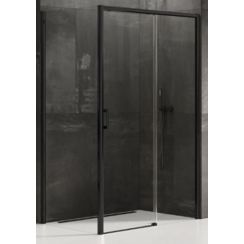 New Trendy Prime Duschkabine 100x100 cm quadratisch schwarz Matte/durchsichtiges Glas D-0317A/D-0130B