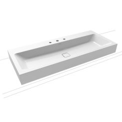 Kaldewei Cono Waschbecken 120x50 cm rechteckig Klassisch weiß glanz 902706033001