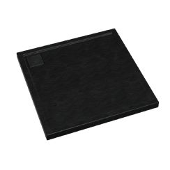 Schedpol Omega Black Stone Quadratische Duschwanne 80x80 cm schwarz 3.0458/C/ST