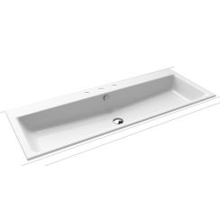 Kaldewei Puro Waschbecken 120x46 cm rechteckig Einbauwaschbecken weiß glanz 907106033001