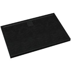 Schedpol Omega Black Stone Rechteckige Duschwanne 100x90 cm schwarz 3.0457/C/ST