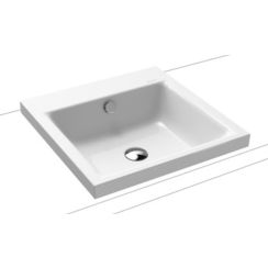 Kaldewei Puro Waschbecken 46x46 cm rechteckig Aufsatzwaschbecken weiß glanz 900306003001