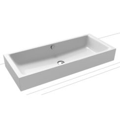 Kaldewei Puro Waschbecken 90x38 cm rechteckig Aufsatzwaschbecken weiß glanz 909206003001