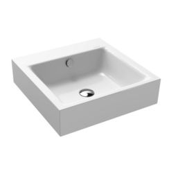 Kaldewei Puro Waschbecken 46x46 cm quadratisch Klassisch weiß glanz 901306003001