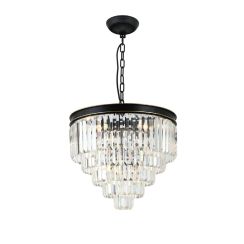 Open Design Artico Pendelleuchte 3x8 W schwarz-transparent OR80001