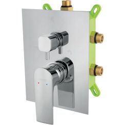 Ferro Algeo Square badewannen- und duscharmatur Unterputz chrom BAQ7P3BOX
