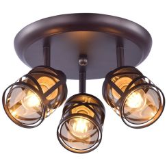 Rabalux Oberon Deckenlampe 3x40 W bernstein-braun 5337