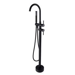 Besco Illusion badewannen- und duscharmatur freistehend schwarz BW-II-CZ