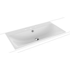 Kaldewei Silenio Waschbecken 90x46 cm rechteckig Einbauwaschbecken weiß matte 907806033001