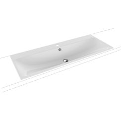 Kaldewei Silenio Waschbecken 120x46 cm rechteckig Einbauwaschbecken weiß matte 907906013001