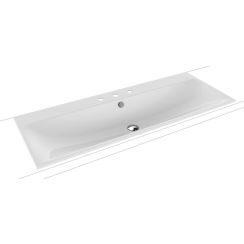 Kaldewei Silenio Waschbecken 120x46 cm rechteckig Einbauwaschbecken weiß matte 907906033001