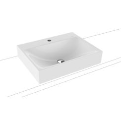 Kaldewei Silenio Waschbecken 60x46 cm rechteckig Aufsatzwaschbecken weiß matte 904106303001