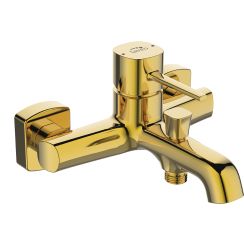 Laveo Pola badewannen- und duscharmatur Wand gold BAPG10D