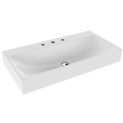 Kaldewei Silenio Waschbecken 90x46 cm rechteckig Klassisch weiß glanz 904406273001