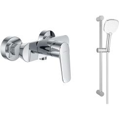 Set Duscharmatur Oltens Vernal 33004100, Duschstange Oltens Alling 37300100, 37102110, 37201100