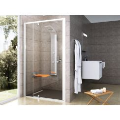Ravak Pivot Duschtüren 120 cm aufklappbar weiß Glanz/durchsichtiges Glas 03GA0100Z1