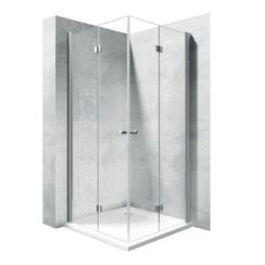 Rea Fold Duschtüren 70 cm faltbar chrom Glanz/durchsichtiges Glas REA-K7444