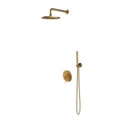 Omnires Y Duschset Unterputz mit Kopfbrause gold SYSY19GLB