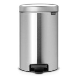 Brabantia NewIcon Papierkorb 12 l stahl-schwarz 113604