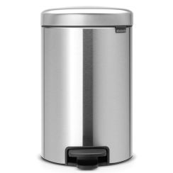 Brabantia NewIcon Papierkorb 12 l stahl-schwarz 112041