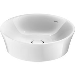 Duravit White Tulip Waschbecken 50x50 cm rund Möbel weiß glanz 2365500070