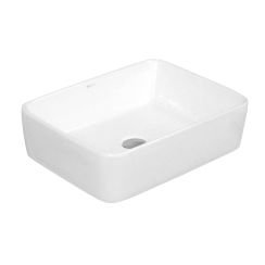LaVita Alegranza Waschbecken 48x37.5 cm rechteckig Aufsatzwaschbecken weiß glanz 5908211473550