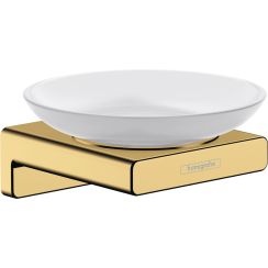Hansgrohe AddStoris Seifenschale Wand weiß-gold 41746990